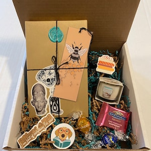 Blind date with a book micro box, blind date with a book, mystery book box, surprise book box.