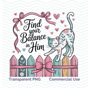 Find Your Balance PNG, Trendy Png, Faith Png, Christian Sublimation Design, Religious Png, Flamingo Png, Digital Download