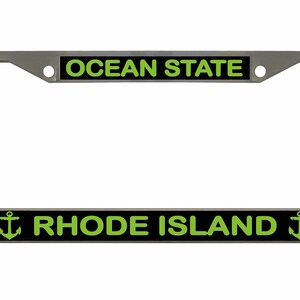 Rhode Island License Plate Frame: Ocean State Car Tag Cover