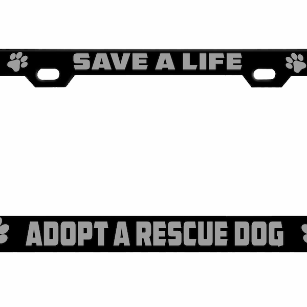 Animal Rescue License Plate Etsy