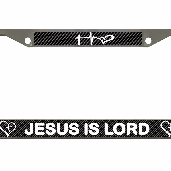 License Plate Frame Jesus is Lord Etsy