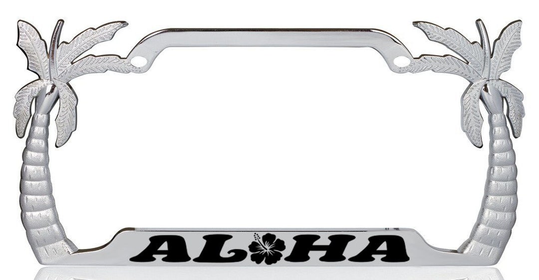 Palm Tree License Plate Frame