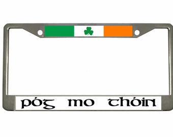 Targa Decorative In Metallo Pog Mo Thoin, Bandiera Irlandese, 15,2x30,5 Cm, Con Corda Per Appendere, Per Interni/Esterni