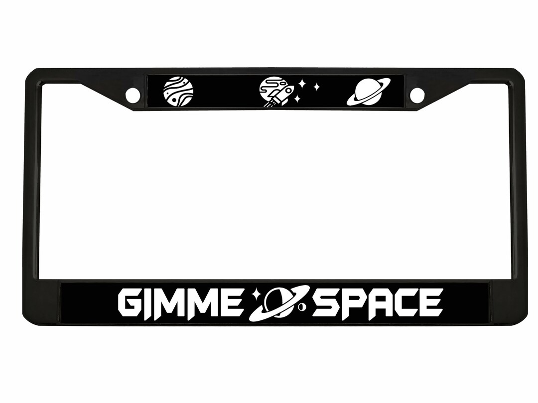 Bumble Bee Animal Black Metal License Plate Frame – Heavy Duty, USA/Canada Fit