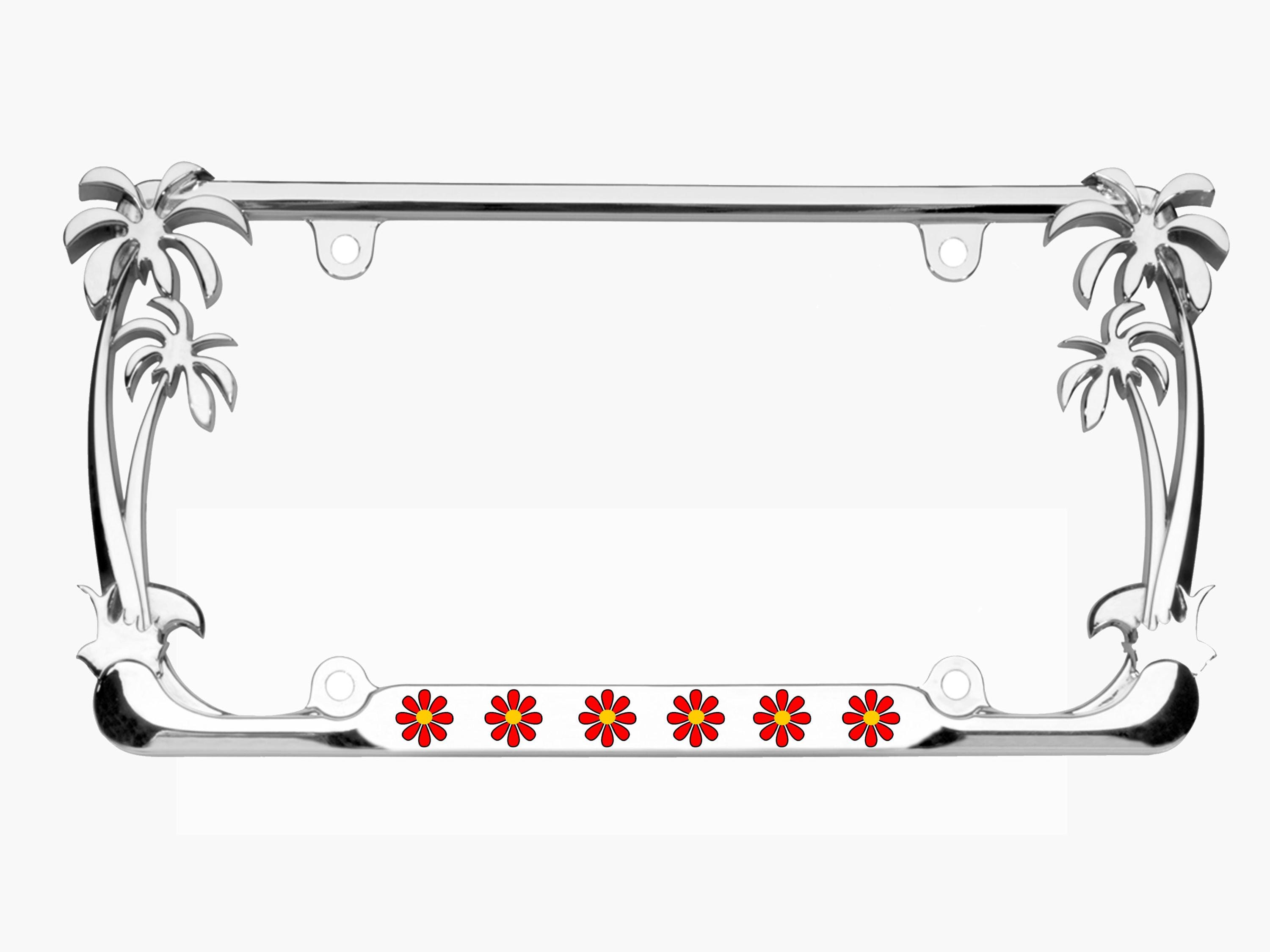 Palm Tree License Plate Framenull