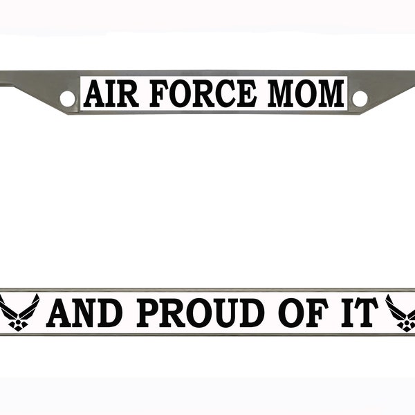 Air Force Mom License Plate Frame Etsy