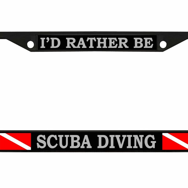Scuba License Plate Frame Etsy