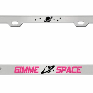 Gimme Space Style Heavy Duty Metal License Plate Frame/Car Accessories Auto Tag Holder Cover