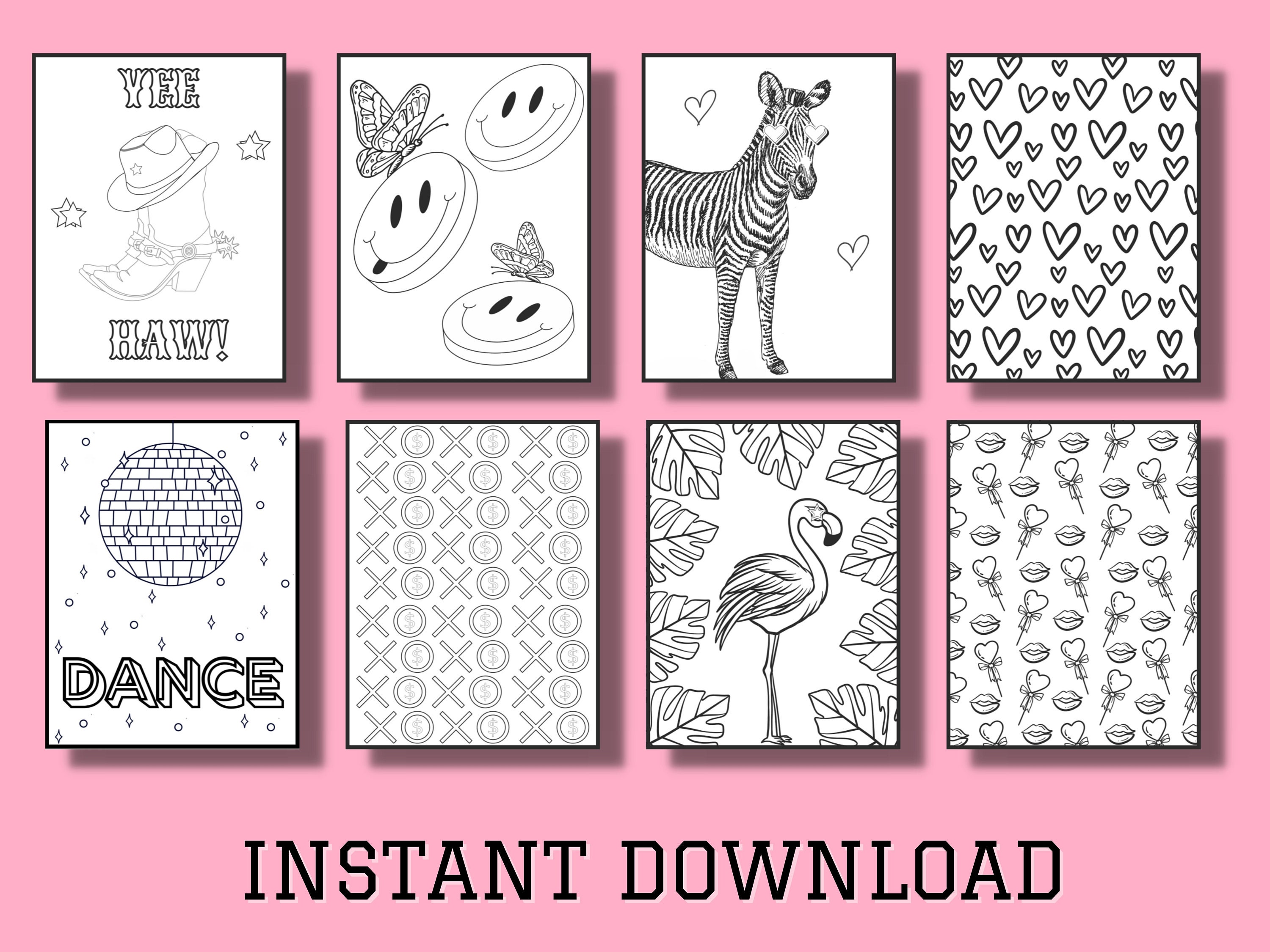 10 Preppy Coloring Pages Printable for Every Occasion