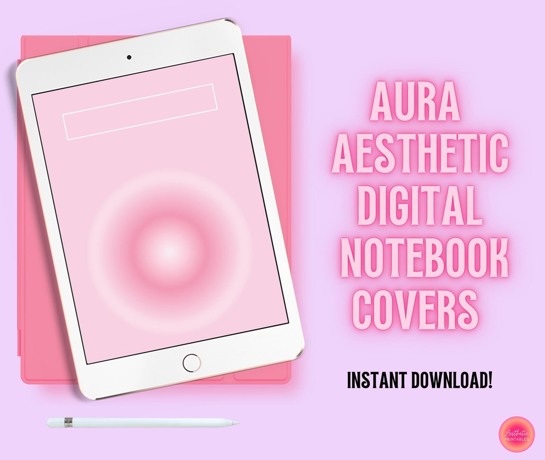 Aesthetic Notebook Cover Digital, Goodnotes Cover, Digital Notebook