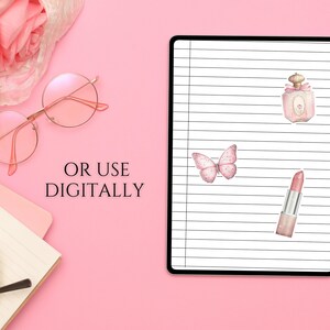 Coquette Stickers Printable Stickers Sheet Digital (Instant Download ...