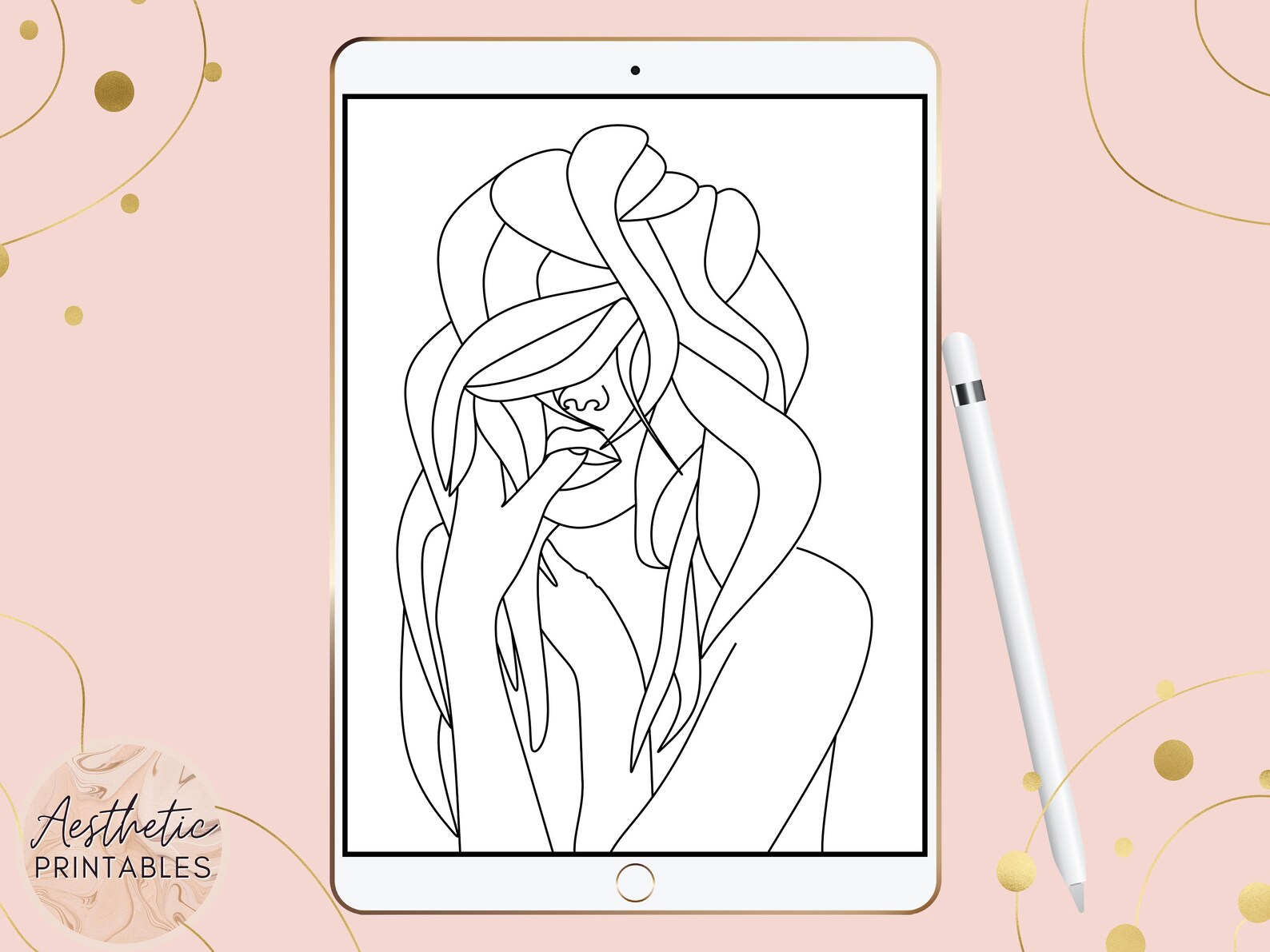 10 Aesthetic Girl Coloring Pages Full of Charm