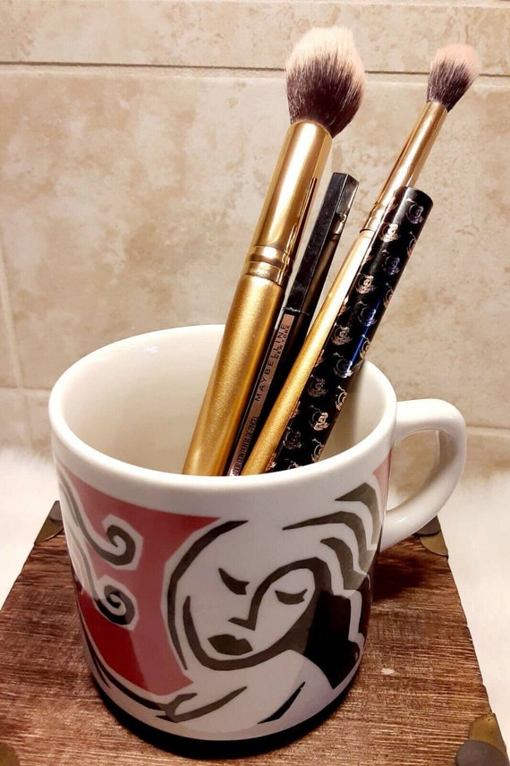 Vintage REVLON Cosmetics Logo Espresso Mug~Ceramic