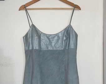 Danier Leather Brown Leather Bustier Dress Size 6 - Etsy Canada