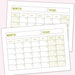 Printable Perpetual Calendar Printable Calendar Blank Calendar Template ...