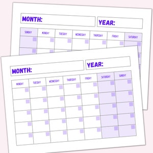 Printable Perpetual Calendar Printable Calendar Blank Calendar Template ...