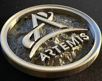 3D gedruckter Artemis-Untersetzer