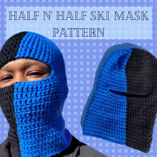 Half N Half Ski Mask Pattern