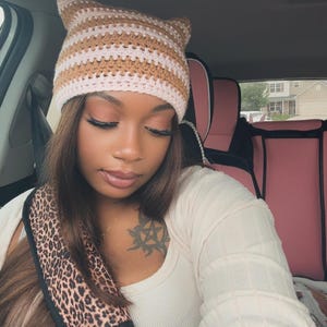 Beginner-Friendly Cat Ear Beanie Crochet Pattern – Easy PDF Tutorial – Adult Size