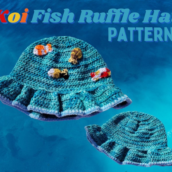 Koi Fish Bucket Hat Crochet Pattern