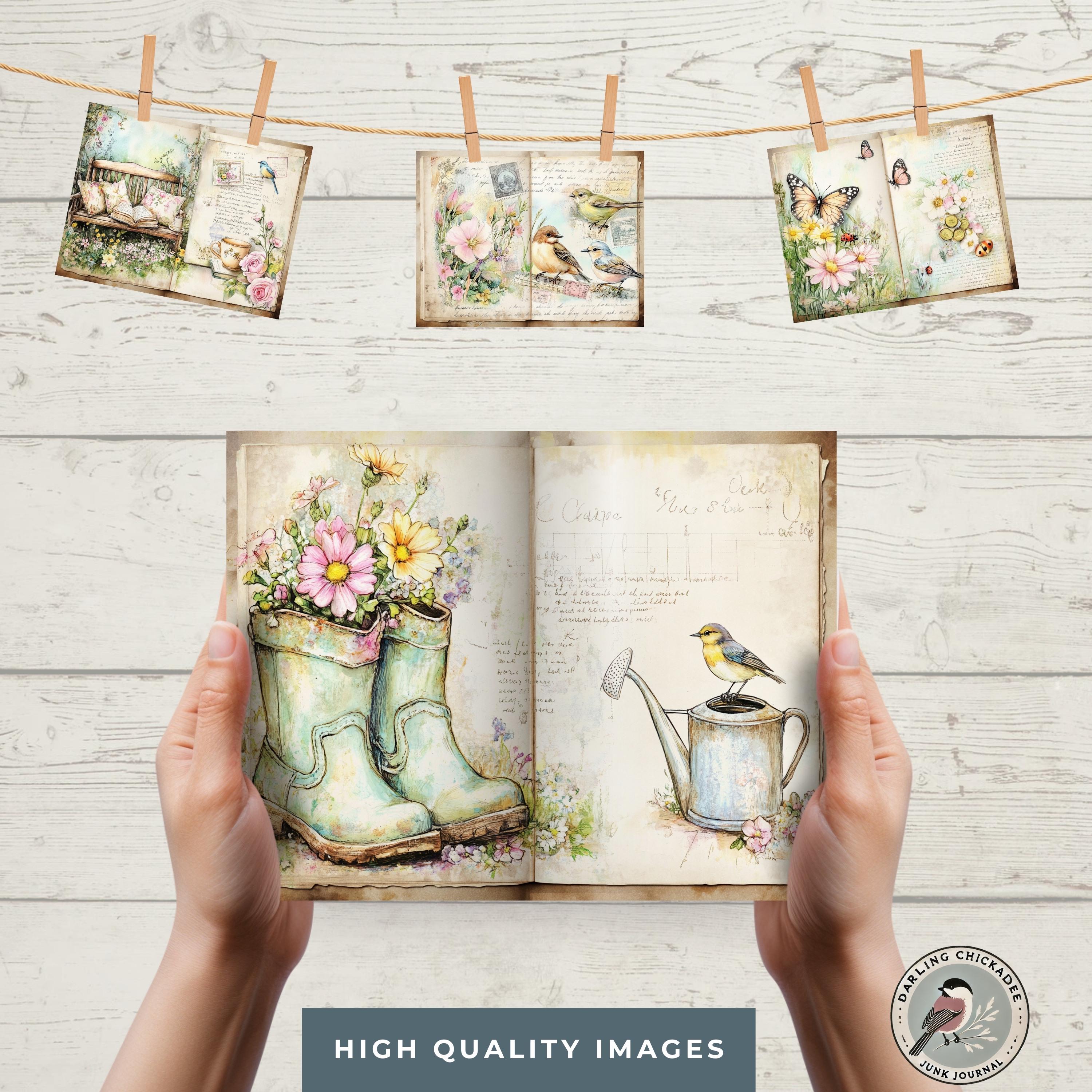 Cottage Garden Charm Junk Journal | Garden Junk Journal | Printable ...