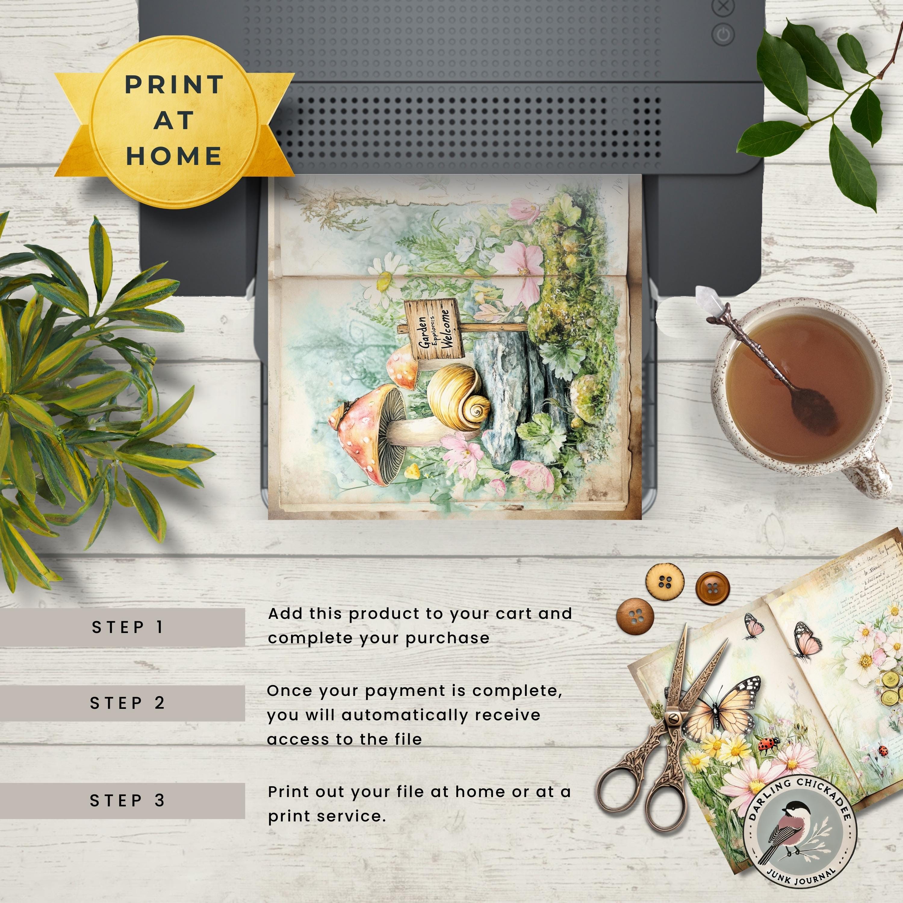 Cottage Garden Charm Junk Journal | Garden Junk Journal | Printable ...