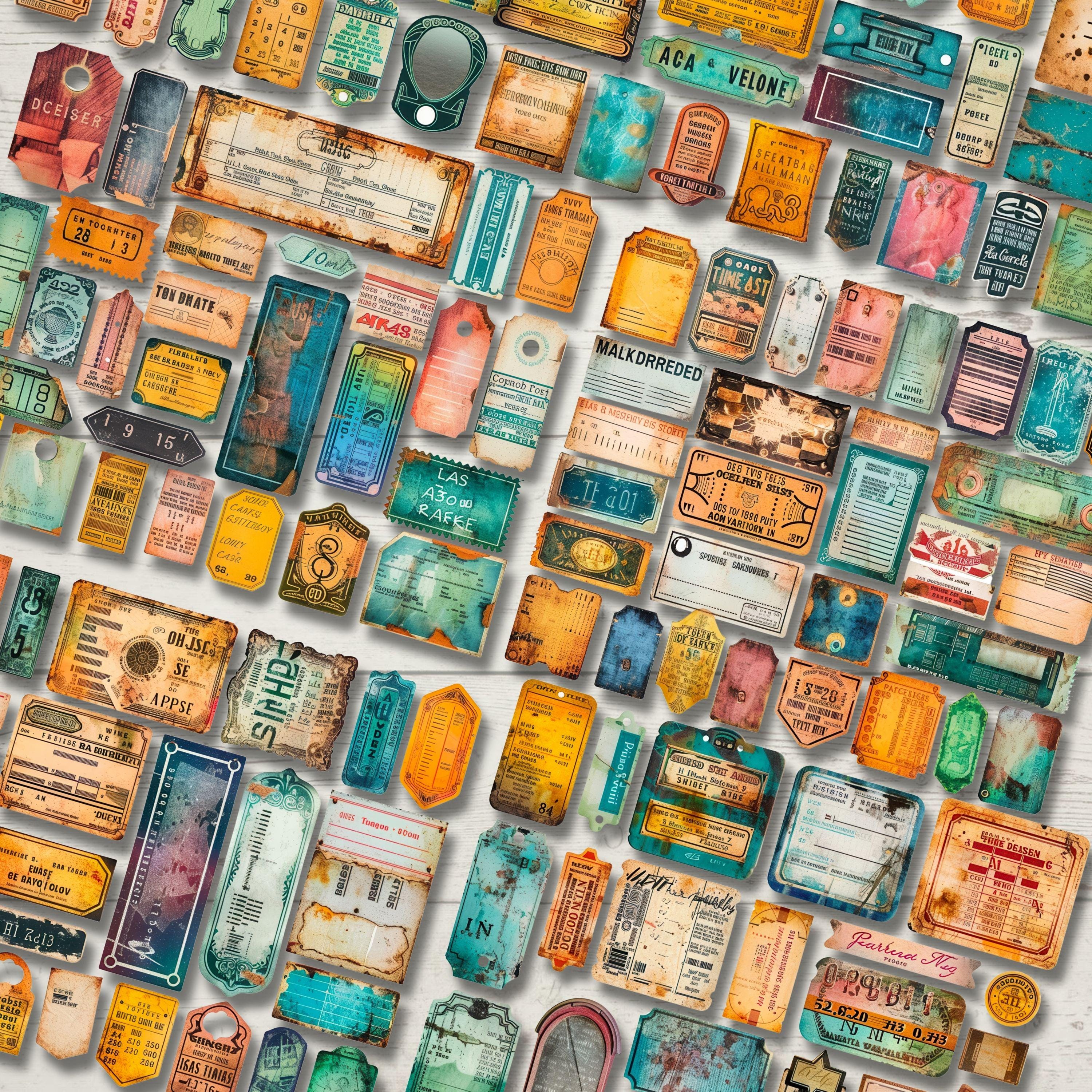 Junk Journal Mega Kit | Digital Journal Loaded Tags| Shabby Ephemera ...