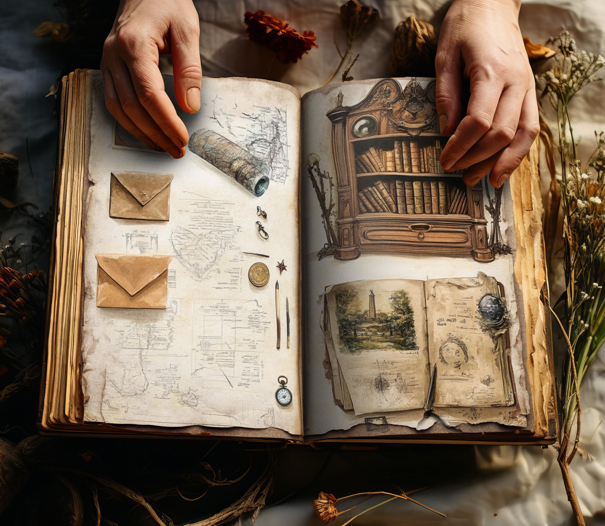 Cabinet of Curiosities Notebook Junk Journal | Science Ephemera ...