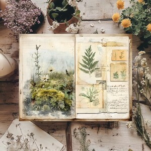 Spring Journal/book Spring Nature Journal Kit | Printable Junk Journal for Spring ...