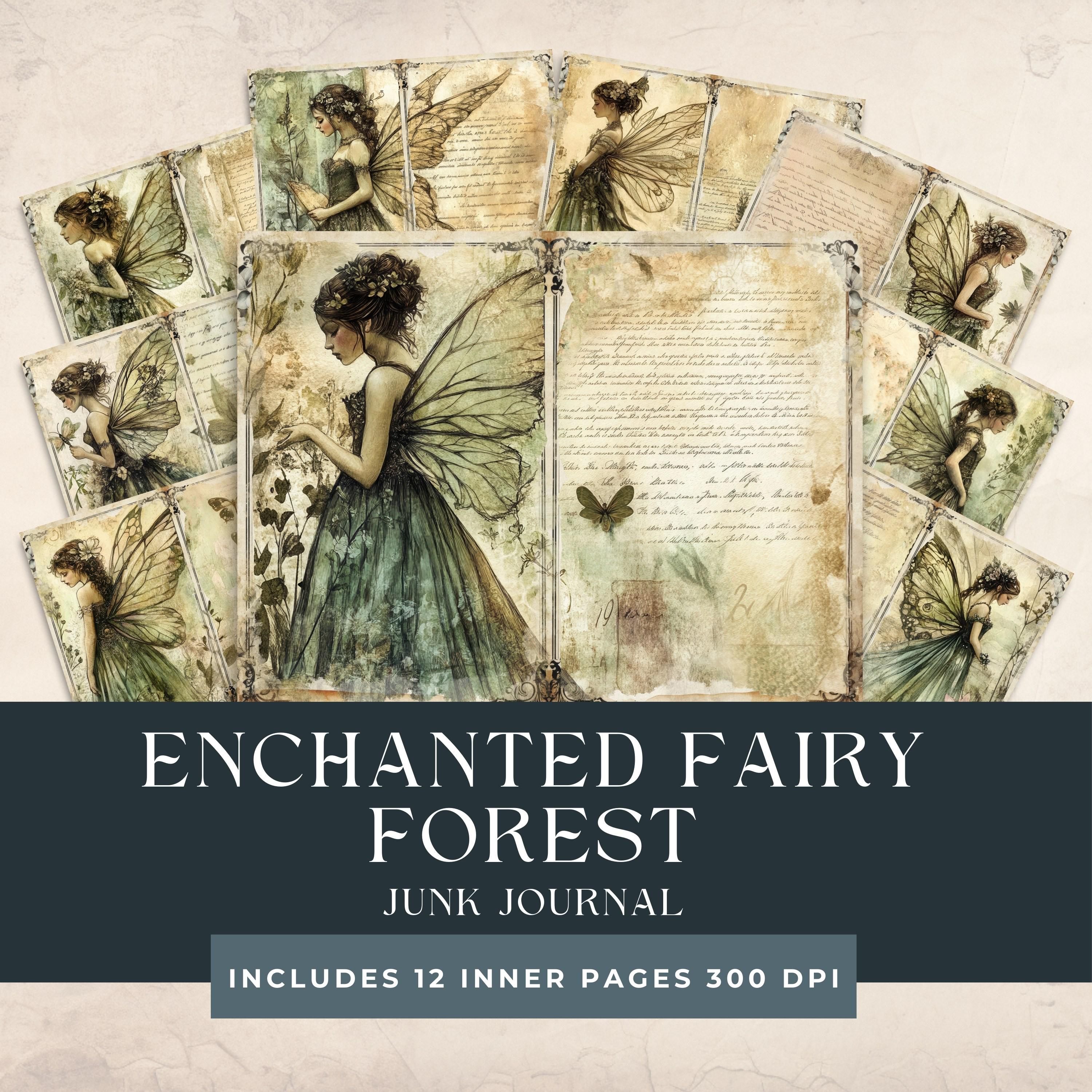 Enchanted Fairy Forest Junk Journal Forest Fairy Scrapbooking Deep ...