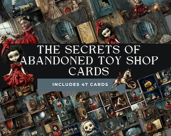 Secrets Of the Abandoned Toy Shop Junk Journal | Haunted House | Vintage Creepy Toys Printable | Halloween Pages | Dolls,  Teddy Bear, Clown