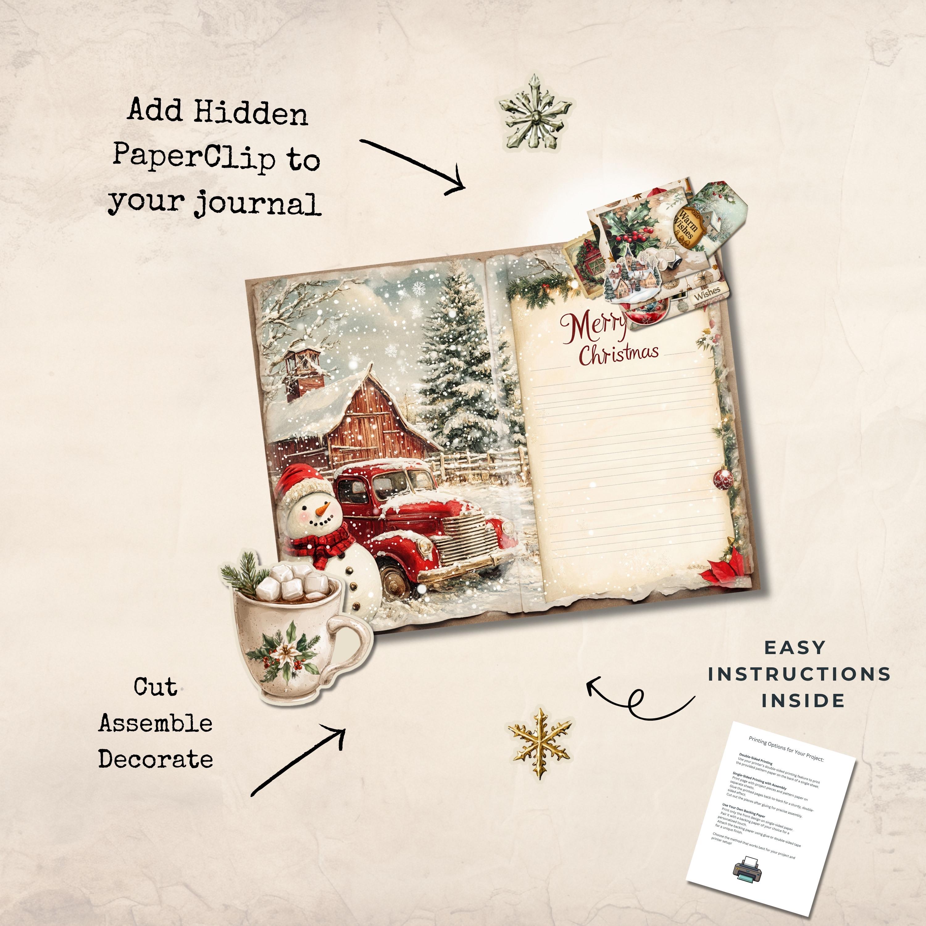 Santa’s Stash Hidden Paperclips | Vintage Christmas Printable Paperclip ...