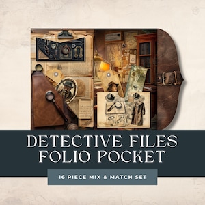 Kit de diario basura / Folio Insert Mystery / Diario imprimible / Folio de detectives, archivo de caso de misterio de diario basura de asesinato / crimen