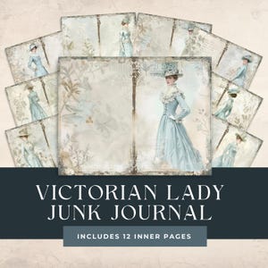 Viktorianische Damen | Shabby-Chic | Collage Sheets Printables | Journal Seiten | Vintage Junk Journal | Antike Papiere | Digitaler Download