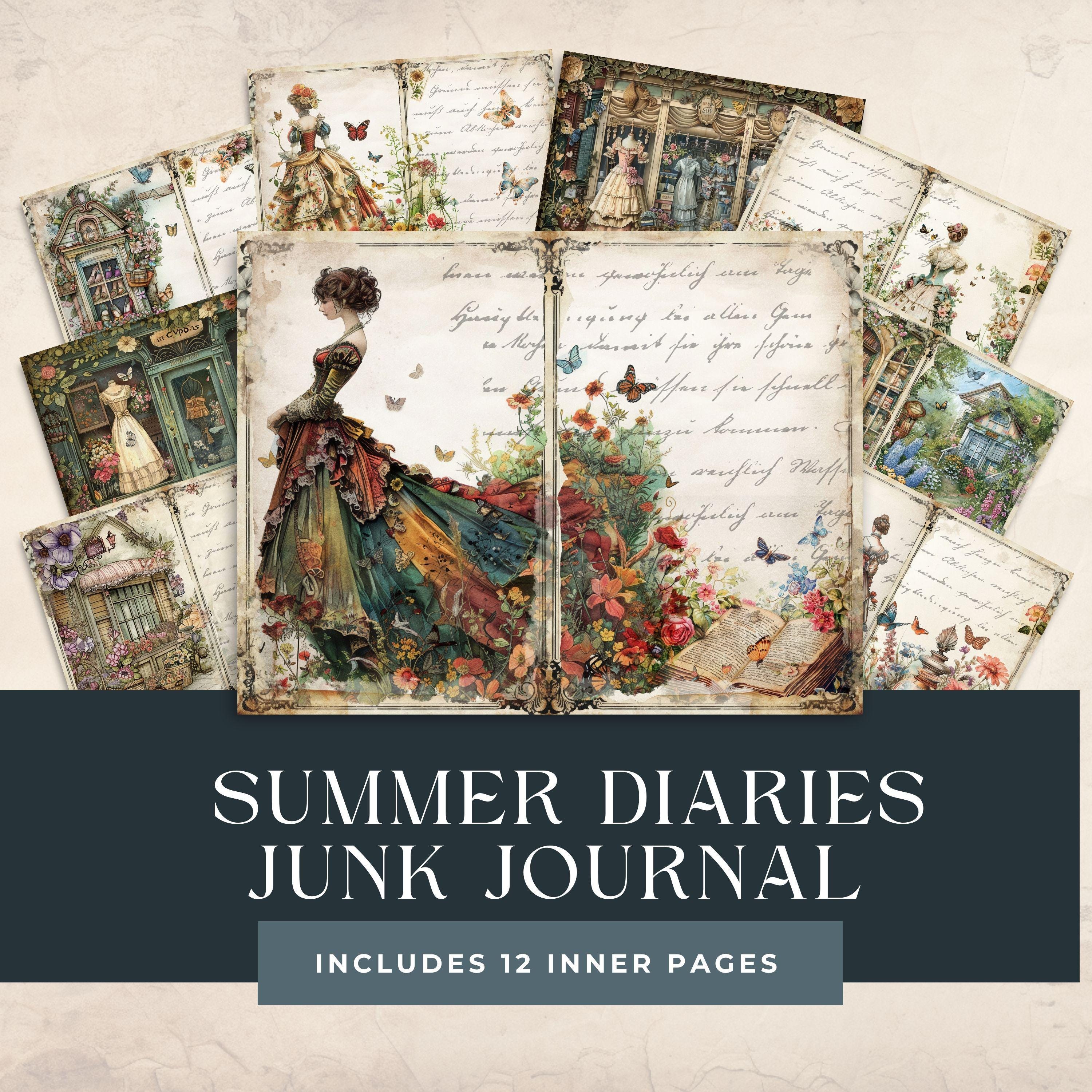 Shabby Chic | Vintage Junk Journal | Victorian Era | Digital Scrapbook ...