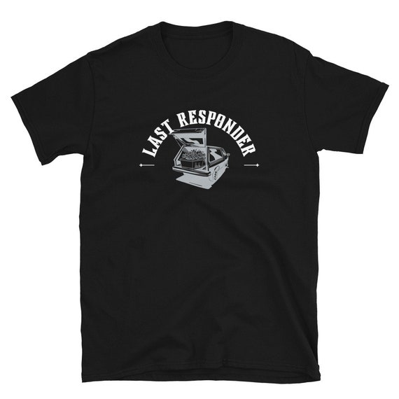 Funeral Home & Mortuary Science Gift T-Shirt - Embalmer Hearse Design, Unisex Softstyle Tee