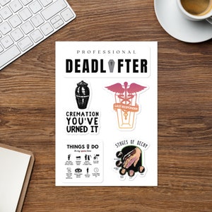 Funeral Director Gifts, Embalmer Gift, Undertaker, Mortuary Science, Embalming, Funeral Home, Mortuary, Last Responder Sticker Pack 2