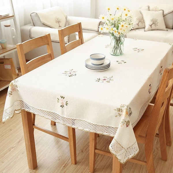 Embroidered Tablecloth - Etsy