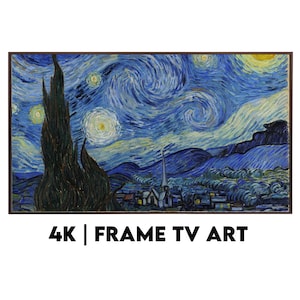 Samsung Frame TV Art | Vincent van Gogh - The Starry Night Painting | INSTANT DOWNLOAD