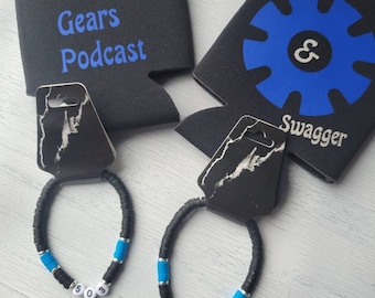 Police Badge Number Bracelets, Customizable Law Enforcement Jewelry