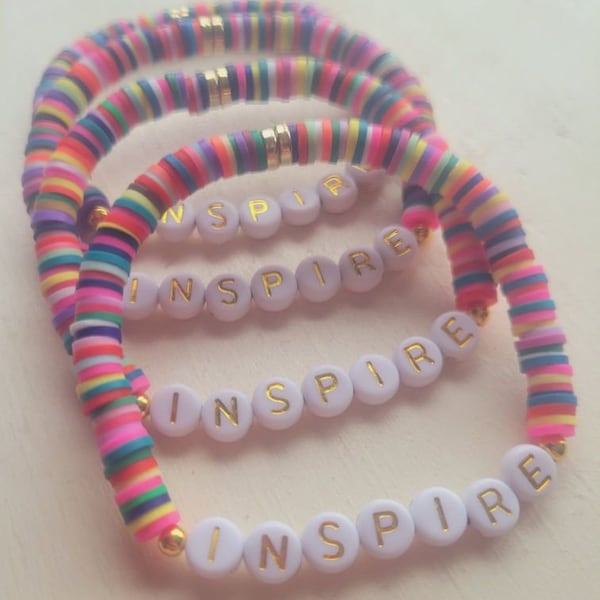 Inspire Bracelet, Teacher Appreciation Gift, Bulk Teacher Gift