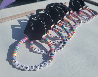 Teacher Appreciation Week Bracelets, Bulk Teacher Gift, Christmas Present for Teachers