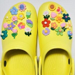 Colorful Flower Shoe Charms: Fun Clog Accessories