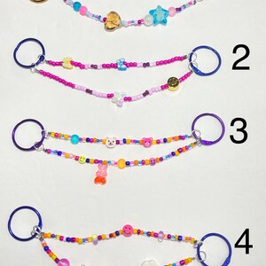 Beaded Shoe Chain Charms, Kawaii and 90s Inspired Shoe Decoration, With this shoe chain purchase you will receive 1 random shoe charm free image 2