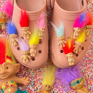 Buy 4 or more troll charms get 1 FREE troll charm! All free charms are non negotiable! 90s, Childhood, Shoe Charms, Cute, Fun, Trolls
