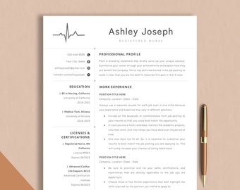 Nurse Resume Template Google Docs, Word & Pages, New Grad Nurse Resume, Physician Medical Assistant Resume, Nursing Resume and Cover Letter