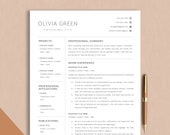 Modern Resume Template Microsoft Word | CV Template Resume Word, Cover Letter & References | Executive Resume Template Word Simple Resume CV