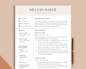 Modern Executive Resume Template Word & Pages Resume Google Docs CV Template Elegant Resume Template Creative Mens CEO Resume C Level 2023