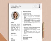 CV Vorlage Lebenslauf Deutsch | Bewerbungsvorlagen Deutsch Word, Google Docs, Pages | Moderner Lebenslauf Und Anschreiben Vorlage Bewerbung