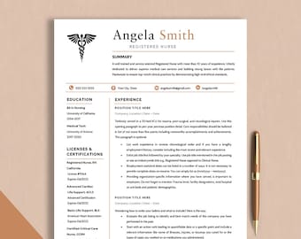 Nurse Resume Template Google Docs, Word & Pages, RN Resume Template, Nursing Resume and Cover Letter, CV Template Medical Assistant Resume